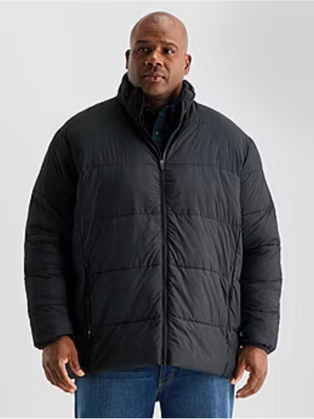 St. John's Bay Black Quilted Puffer Jacket
